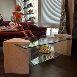 Mid Century Modern Glass Coffee Table