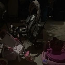 Baby Doll Stroller And A TriCycle And A Minnie Mouse Walker ALL  $50