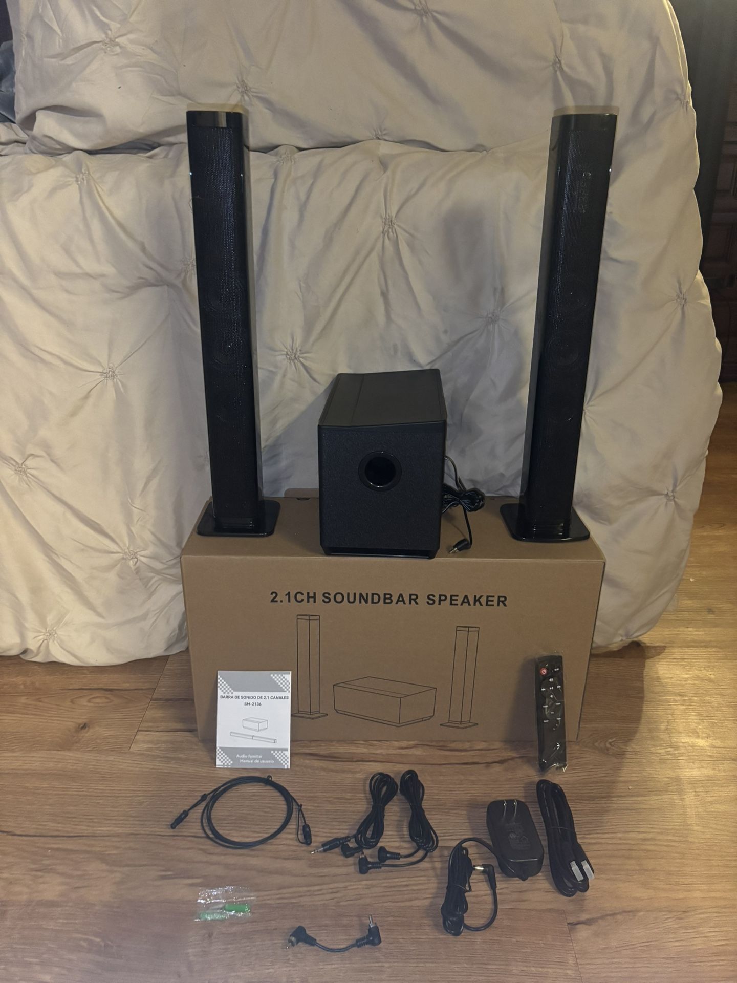 120W Sound Bar with Subwoofer 5.0 Bluetooth Soundbar