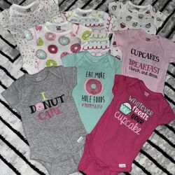8 Baby Girl Onesies