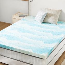 Mattress Topper Twin XL, 3 Inch Thick Memory Foam Gel Infused Cooling Toppers Pad for Twin XL Size NEW