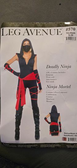 Deadly Ninja costume 8-10 (M)