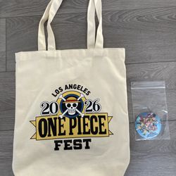 One Piece LA Fest 2026 Tote Bag And Exclusive LA Pin