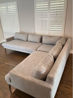 West Elm Andes sectional L couch