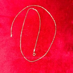 14k Solid Gold Box Chain 