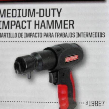 Craftsman Medium Duty Impact Hammer 19897 New. Description Item 00919897000 Model 19897 .401 in. chisel shank opening accepts a variety of c for Sale in Bristol PA OfferUp