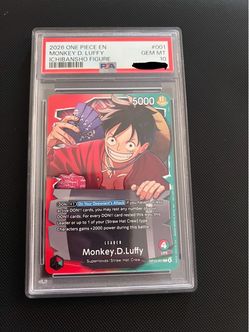 Psa 10 ichiban kuji luffy promo