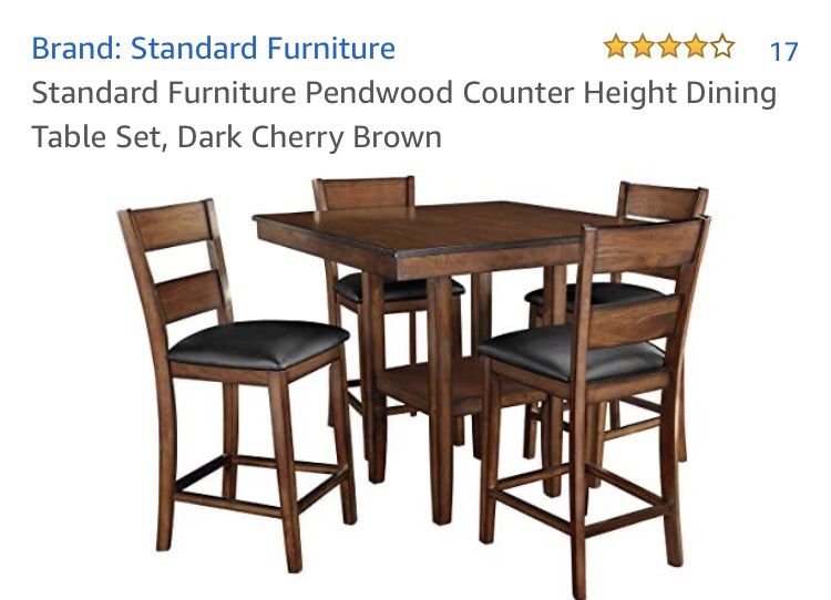 Standard Furniture Counter Height Dining Table Set