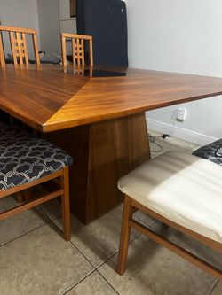 Dining table with chairs