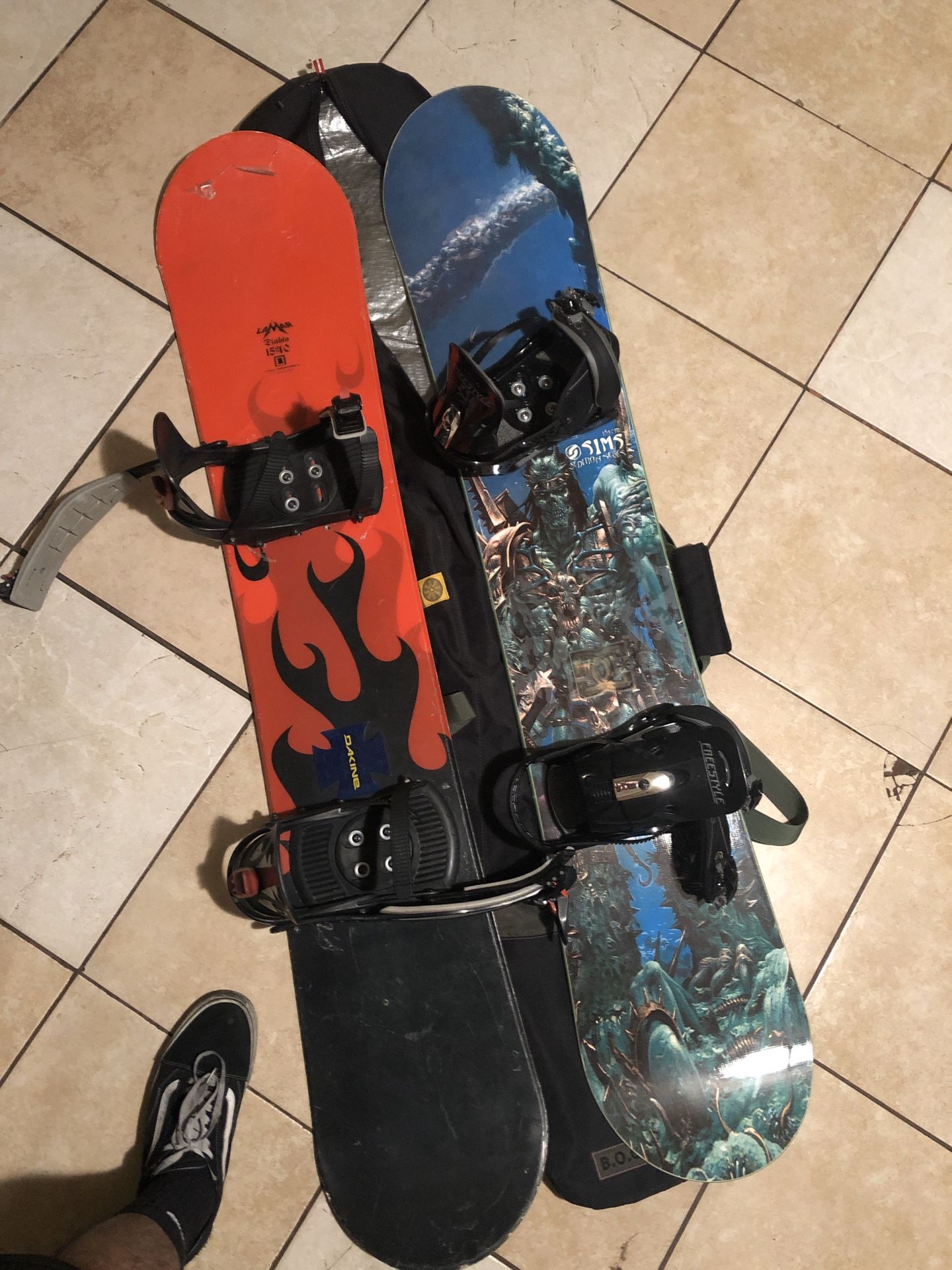 154 snowboard with bindings for sale/ or trade