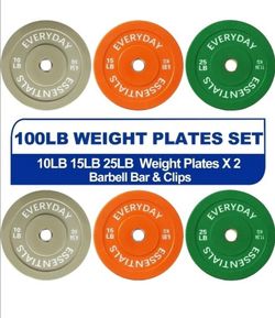 100LB WEIGHT PLATES SET