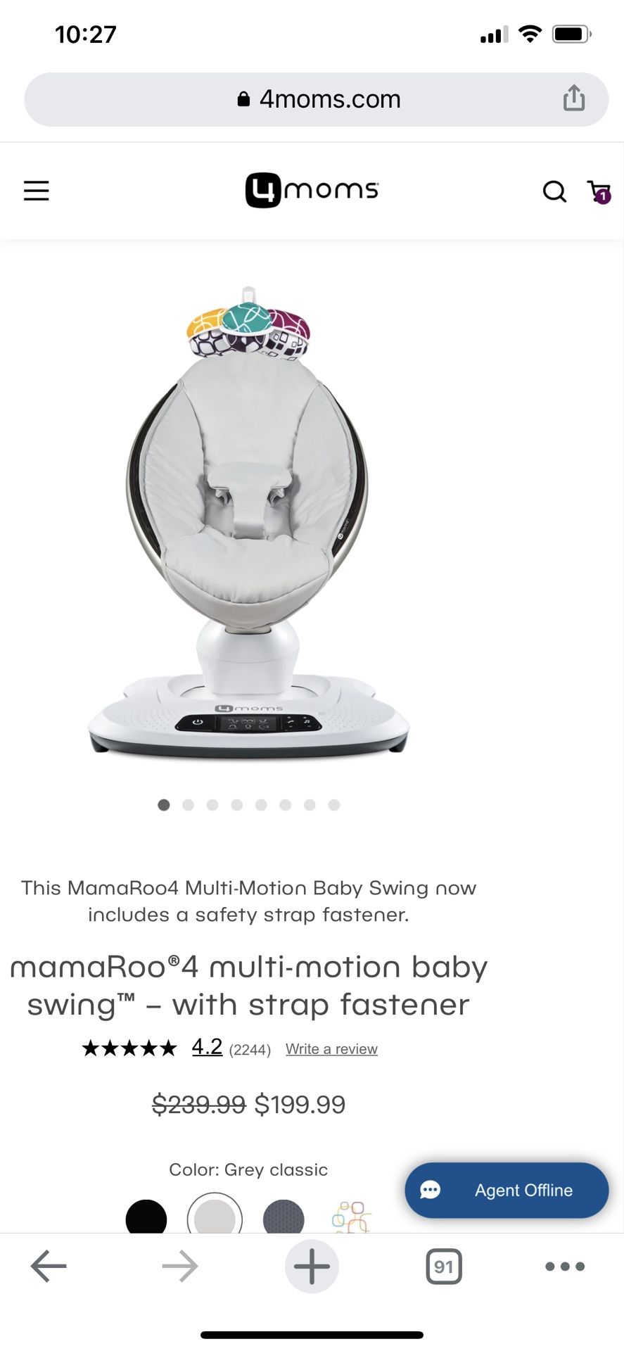Mamaroo Baby swing