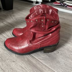 Kids Red Boots