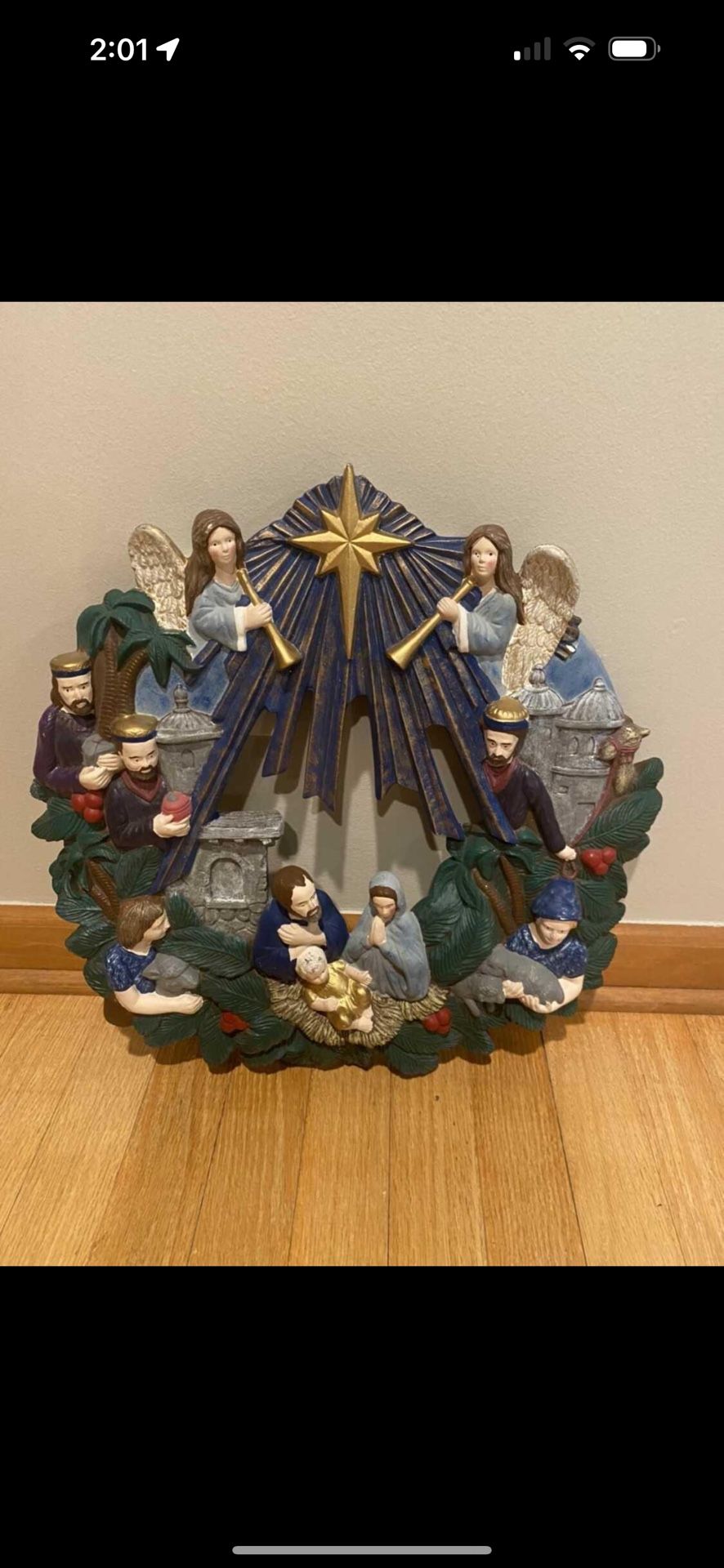 wall hanging Nativity scene