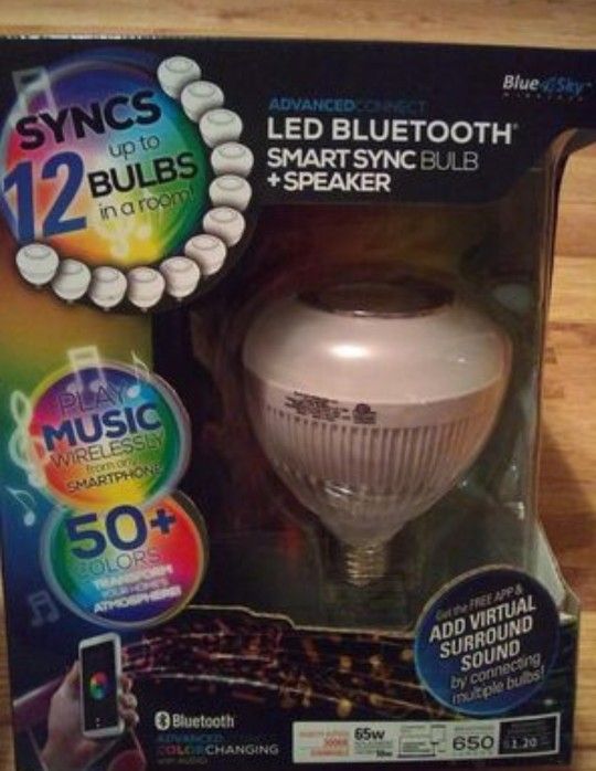Bluetooth Color Changing Light Speaker Bulb NEW! ❤️