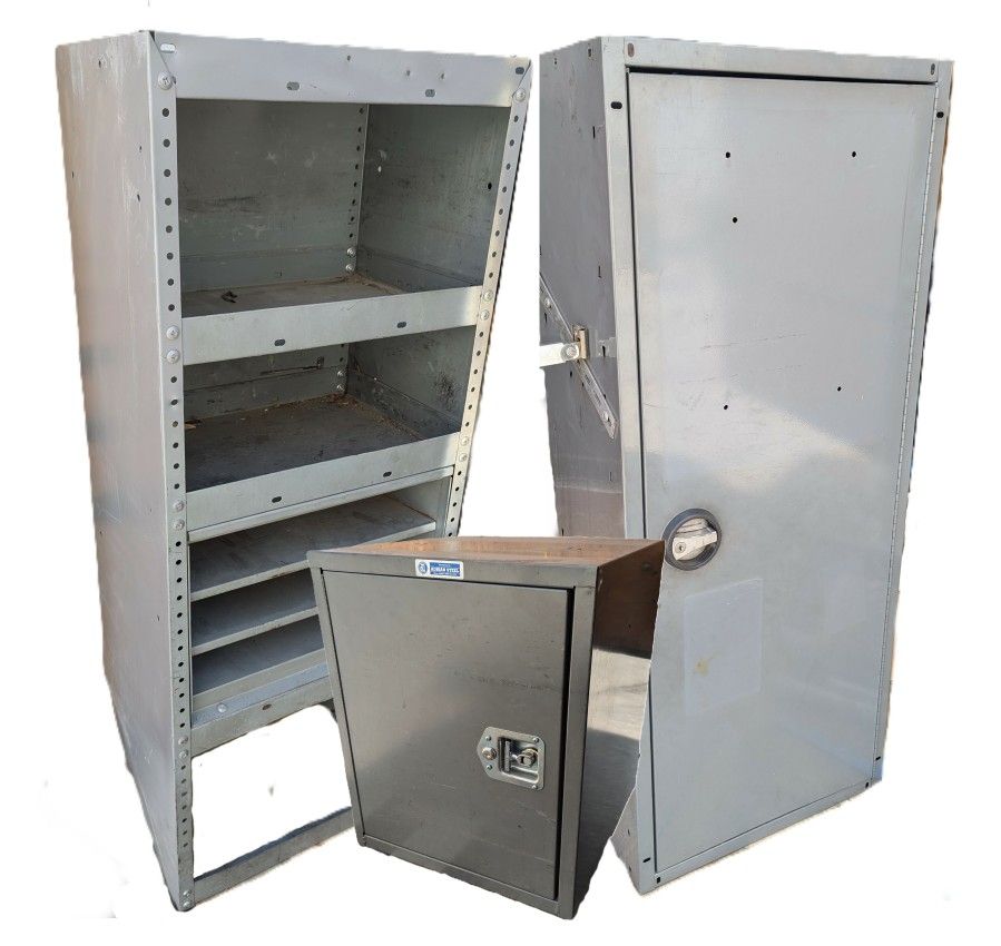 Lockable Van/ Utility Vehicle/ Work Truck Shelving/ Tool Lock Boxes | Metal