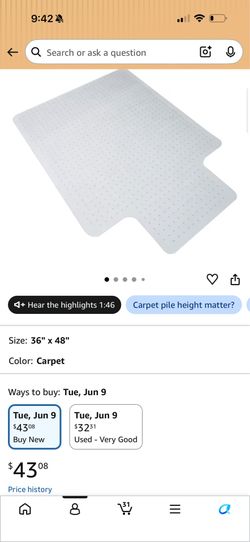 Floor mat for carpet