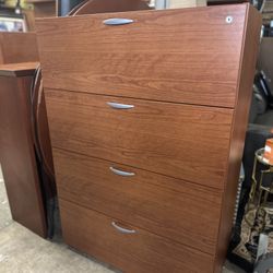 52” Wood File Cabinet
