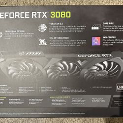 MSI GeForce RTX 3080 For Sale