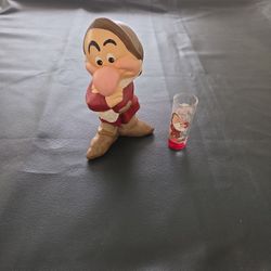 Grumpy Figure With Shot Glass