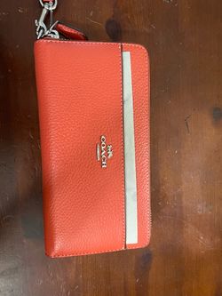 Coach Leather Wristlet Wallet