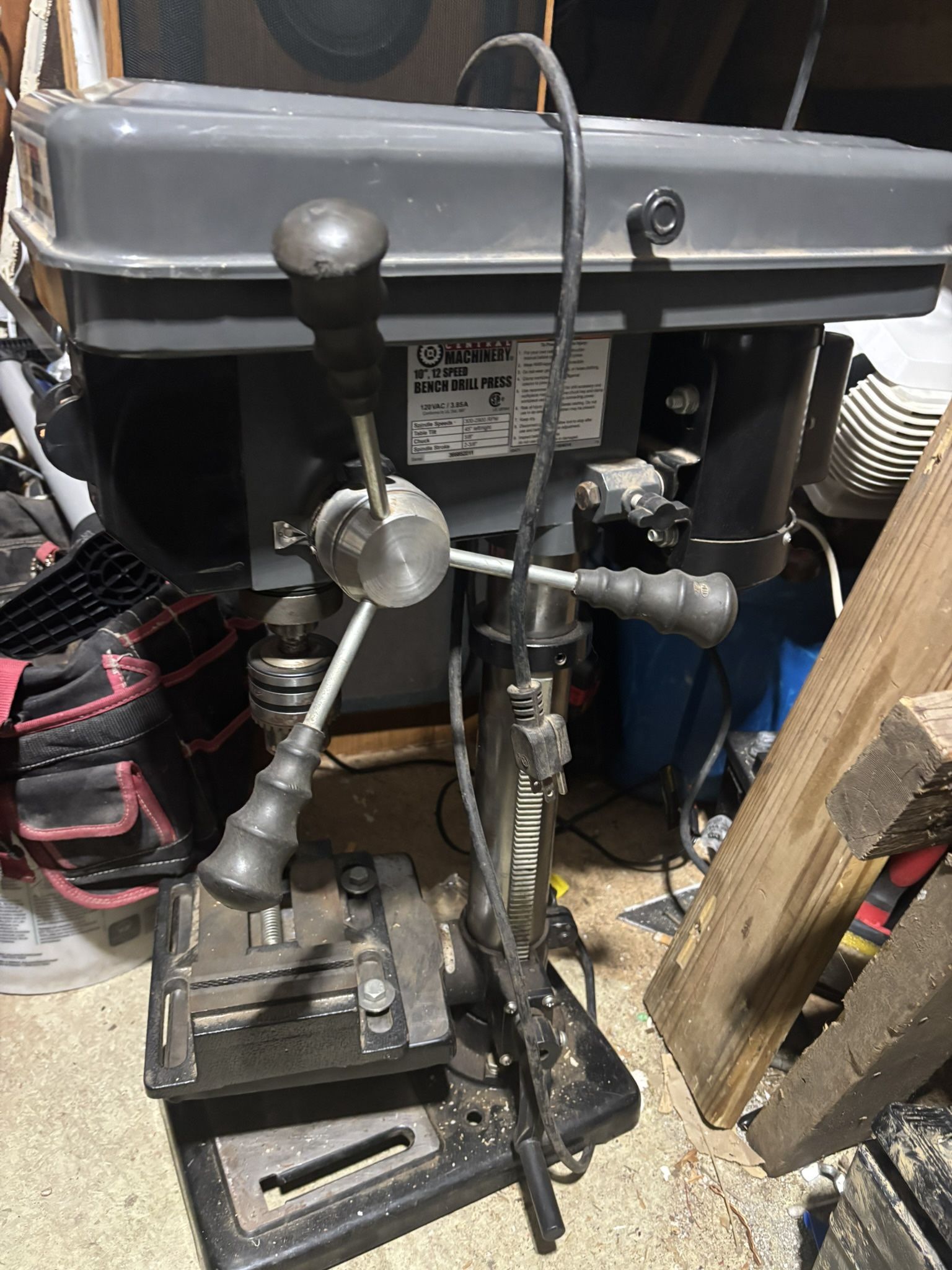 Central Machinery Bench Drill Press