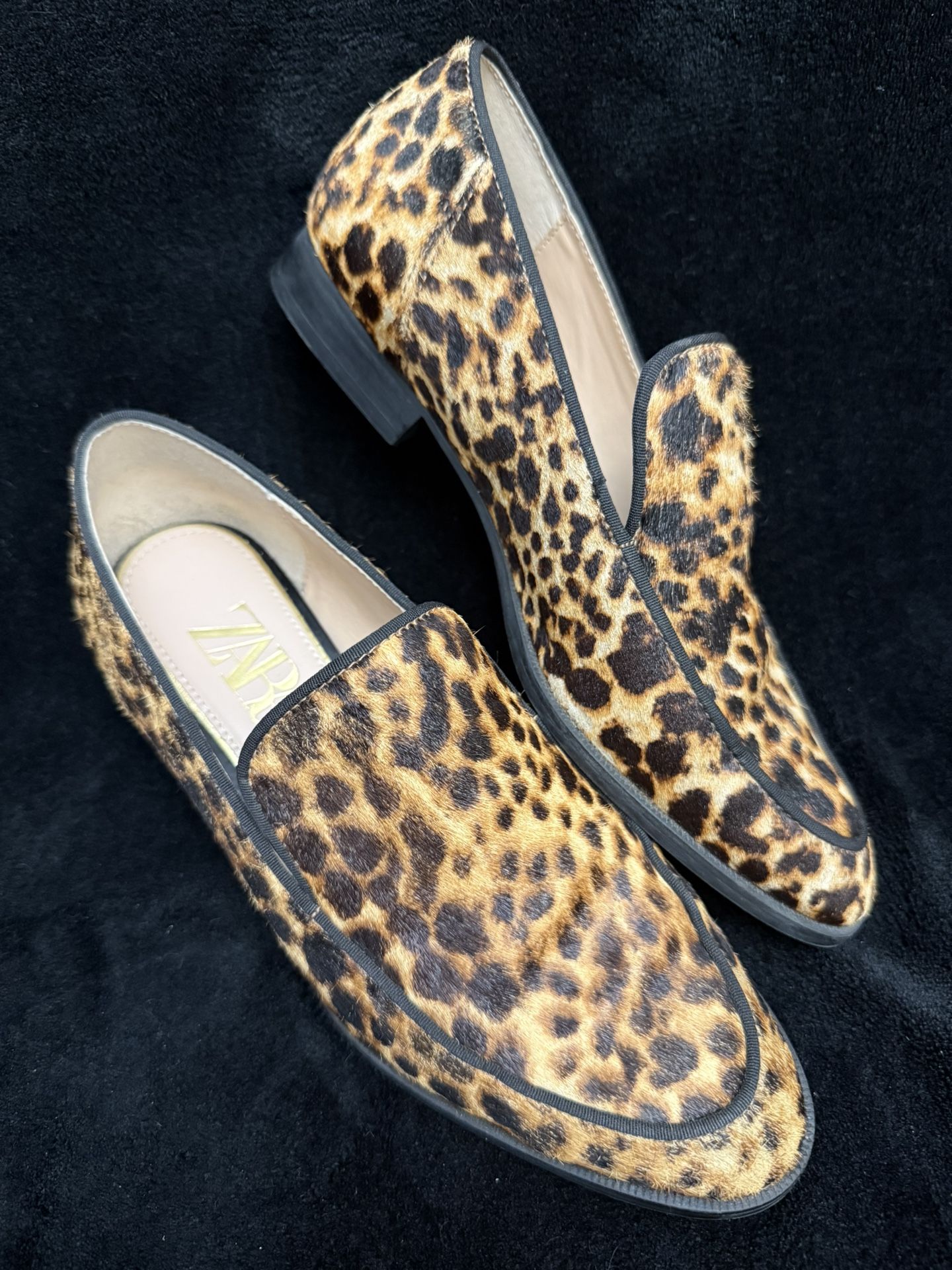 ZARA Leopard Print Loafers-Size 36 Eur(6 US)
