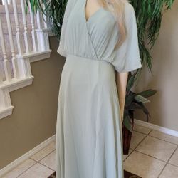 New Bridesmaid Dress Size 12 Chiffon Material 