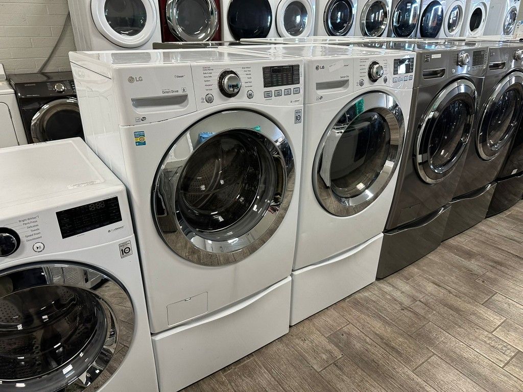 LG washer and dryer set electric with warranty