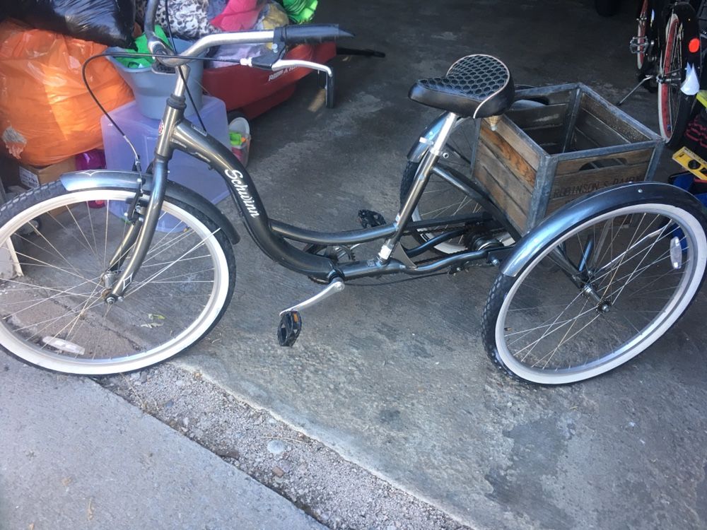 Old School Schwinn Trike with Basket!!