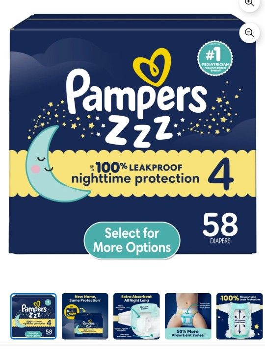 Pampers overnights Size 4 $22