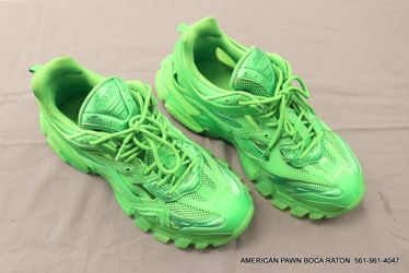 Balenciaga Track 2 Open Sneaker Green - Size 11.5 (EU 45 ) 668823 W3CT1 3510
