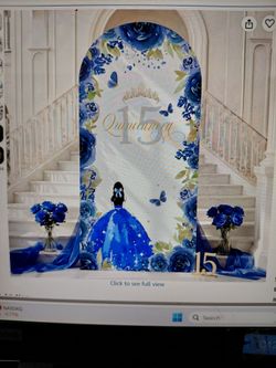 15 Quinceñera Backdrop 7.2 ft