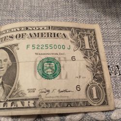 Unique Serial Number Dollar Bill