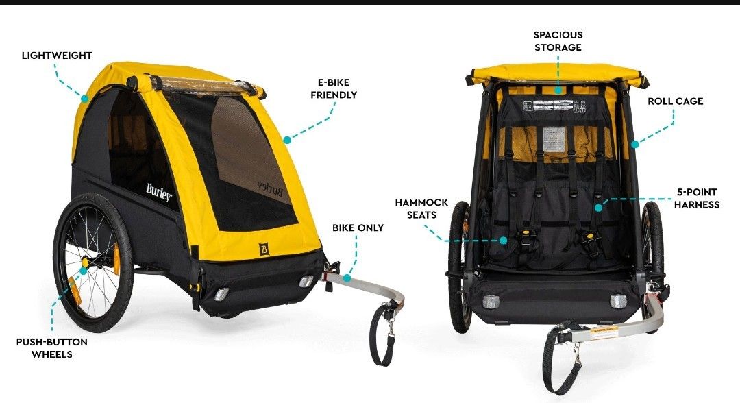 Burley D Lite Stroller and Trailer