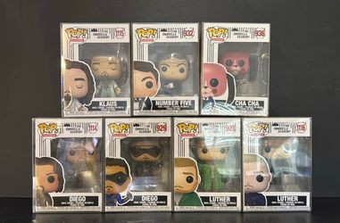 The umbrella academy Funko pop lot