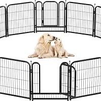  Off-Leah Dog Playpen for Indoor, Patio, RV Camping, 24-Inch, 12Panel for Small Dogs and Puppies, Black│Patented 
