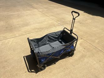 This pull-cart has never been used. It is in perfect shape and just been sitting in our garage and we need more space.