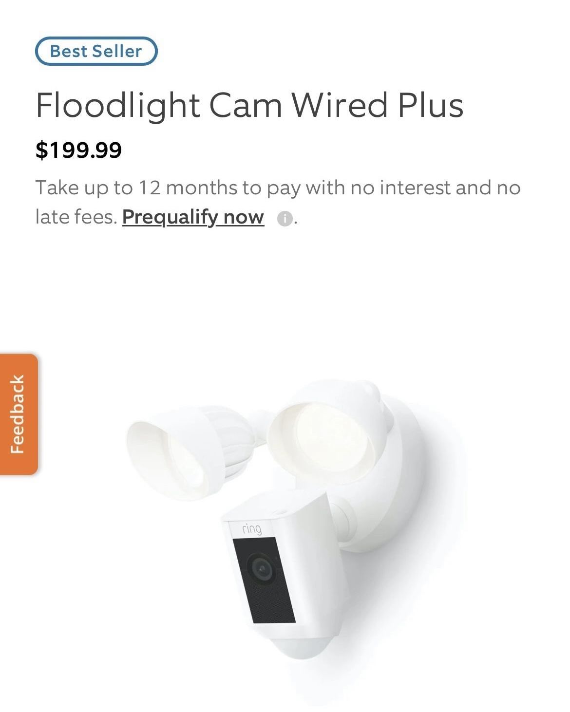 Ring Floodlight Cam Wired Plus (NEW)