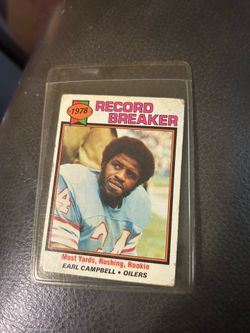 1979 Topps Earl Campbell #331 Record Breaker Houston Oilers HOF Vintage Football Card