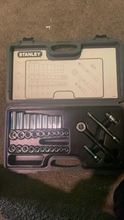 Stanley 34 Pc Deep Socket Set
