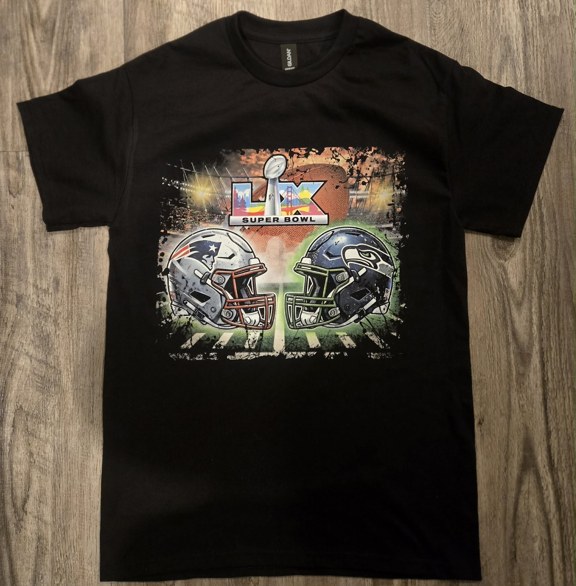 Super Bowl Tshirts,Bad Bunny,sport,jerseys,Seattle Seahawks,New England Patriots ,football,sports Cards,sports Memorabilia