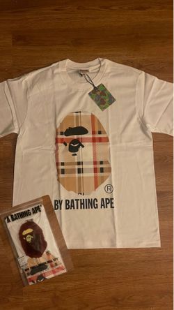 Bape X Burberry T-Shirt Size S-M-L