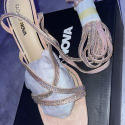 Pink Strappy Heels 