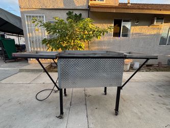 Stainless steel taco cart