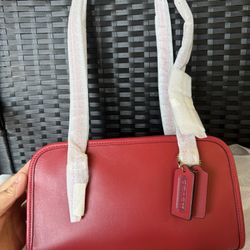 Coach Swing Zip Shoulder Bag Ruby