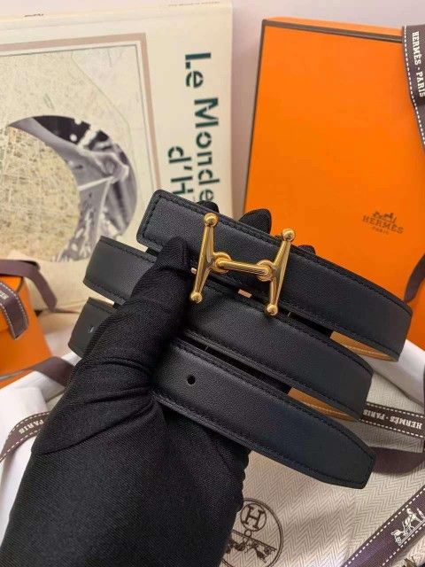 Hermes Belt women H Equestre belt buckle & Reversible leather strap 24 mm