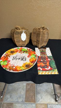 Unique wooden pumpkins $10