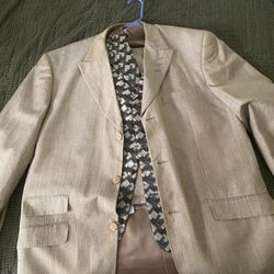  3-piece Suit With Pattern Vest  