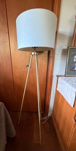 Mid Century Gold Floor Lamp